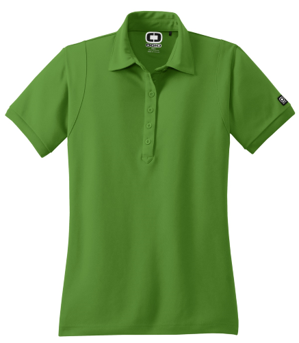 Sample of OGIO Jewel Polo in GridIron Green style