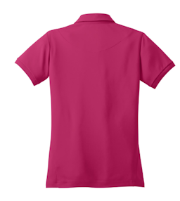 Sample of OGIO Jewel Polo in Pink Crush from side back