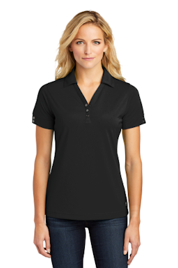 Sample of OGIO Glam Polo in Blacktop from side front