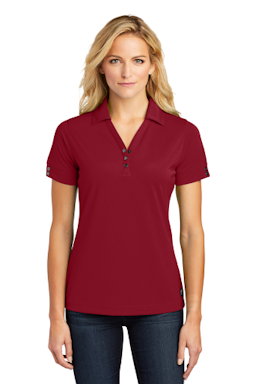 Sample of OGIO Glam Polo in Signal Red from side front
