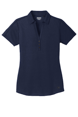 Sample of OGIO Ladies Onyx Polo in Navy from side front