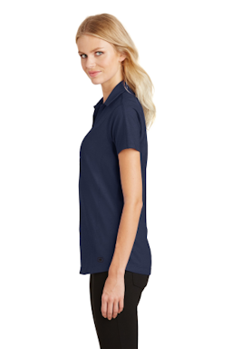 Sample of OGIO Ladies Onyx Polo in Navy from side sleeveleft