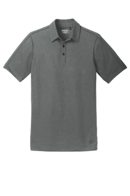 Sample of OGIO Onyx Polo in Petrol Grey from side front