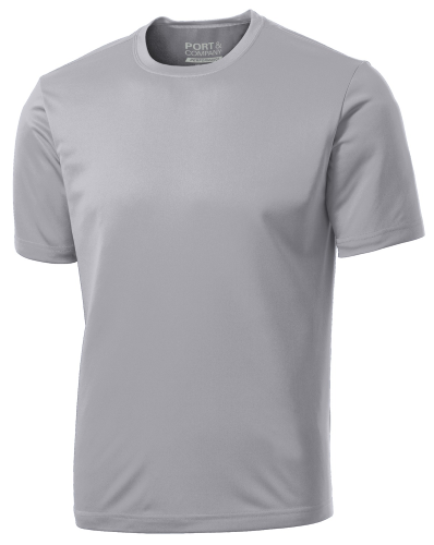 Sample of Port & Company Essential Performance Tee in Silver style