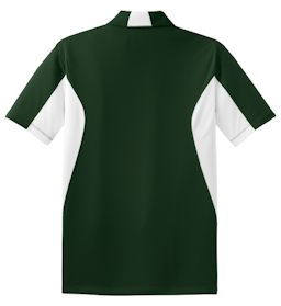 Sample of Sport-Tek Side Blocked Micropique Sport-Wick Polo in Forest White from side back