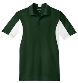 Sample of Sport-Tek Side Blocked Micropique Sport-Wick Polo in Forest White from side front